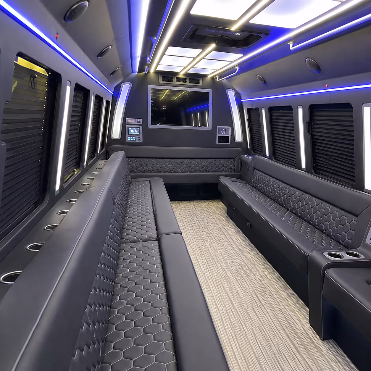how stops and hold time between them add to the total hours on a southfield bus rental