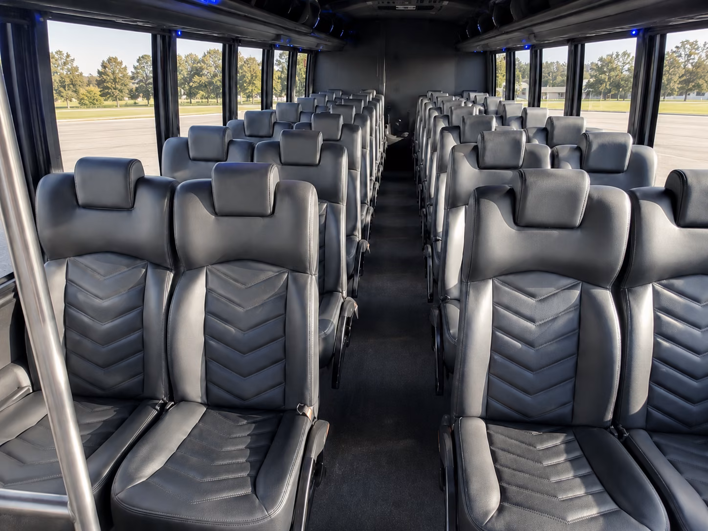 southfield 18 passenger minibus interior