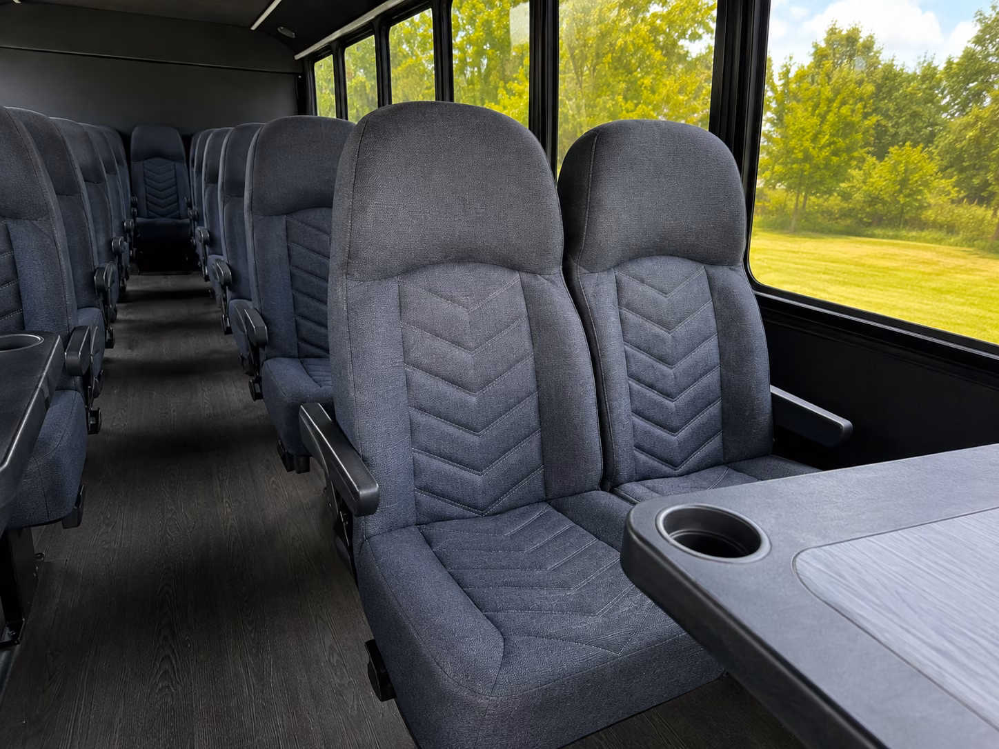 southfield 20 passenger minibus interior