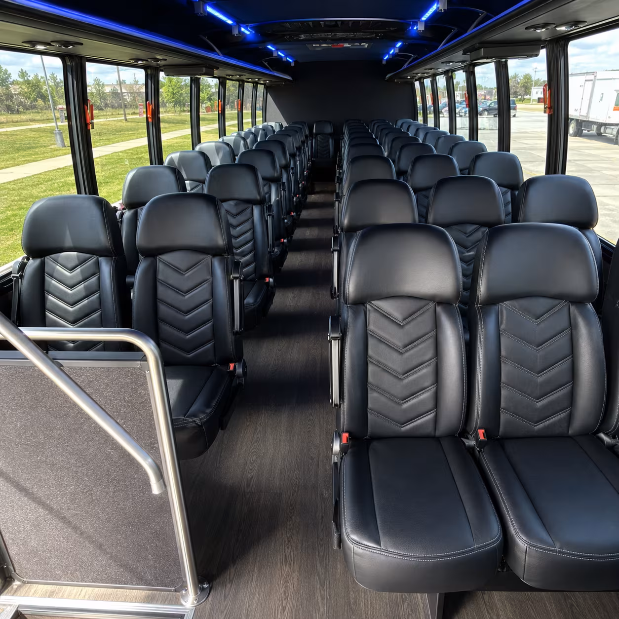 southfield 25 passenger minibus interior