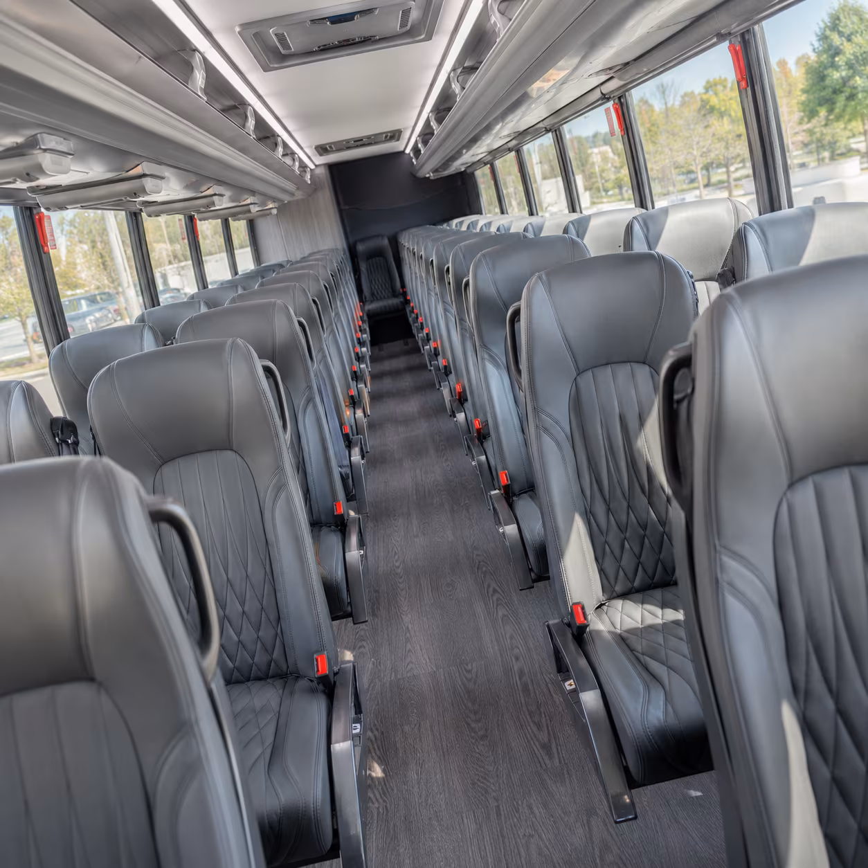 southfield 28 passenger minibus interior