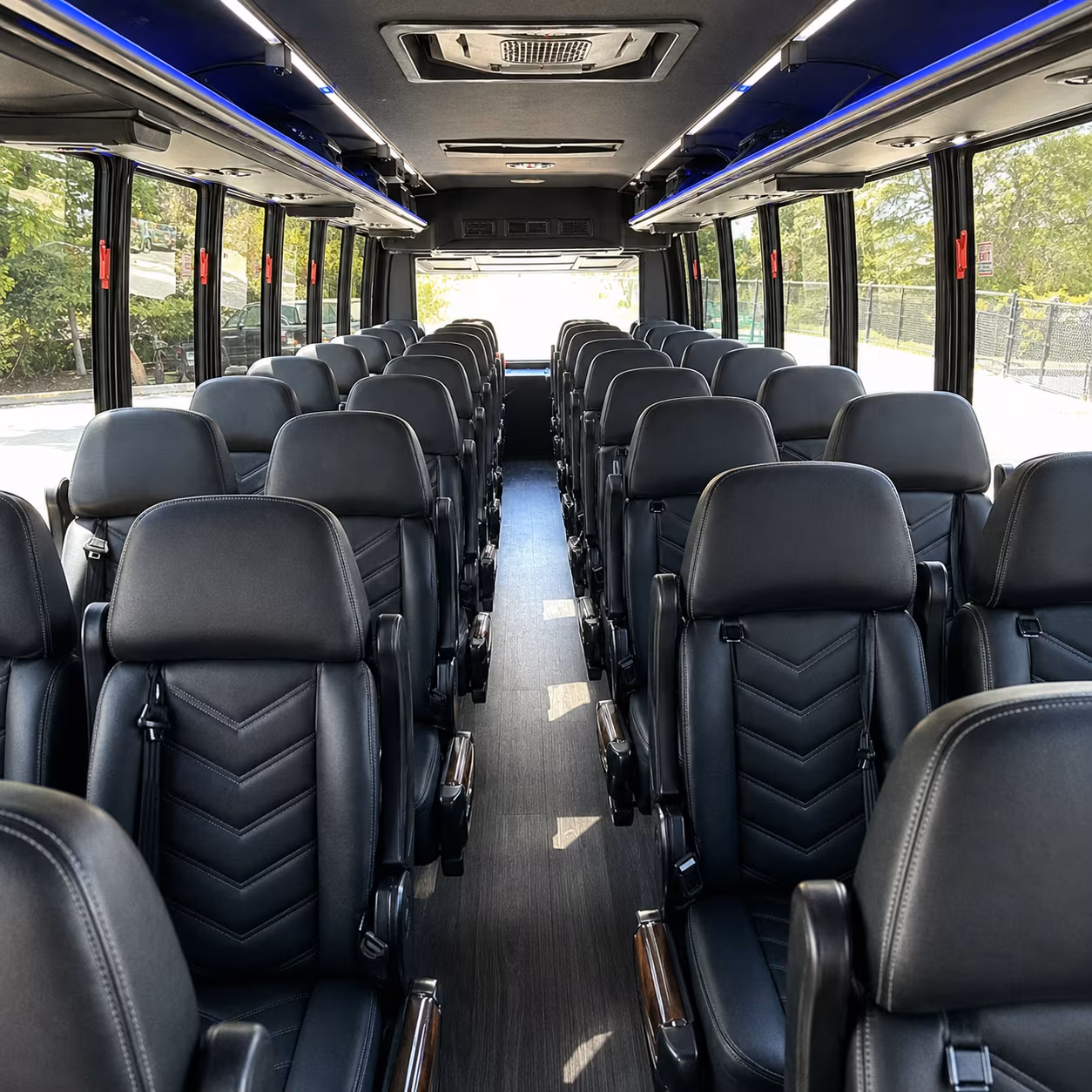 southfield 30 passenger minibus interior