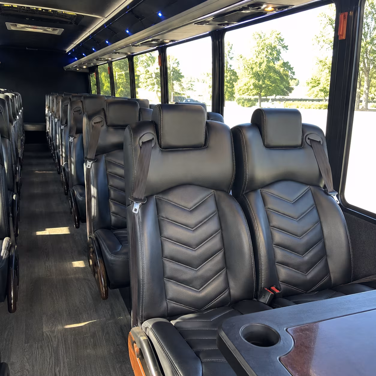 southfield 35 passenger minibus inside