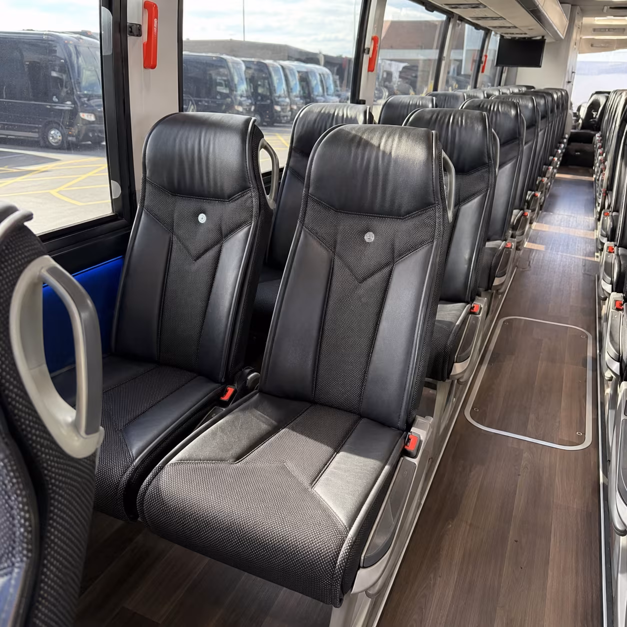 southfield 40 passenger charter bus interior