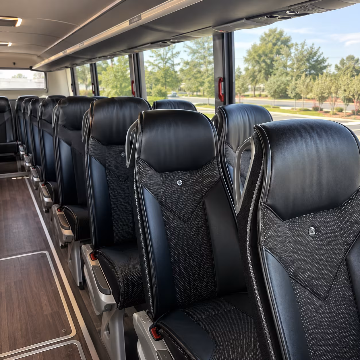 southfield 45 passenger charter bus interior