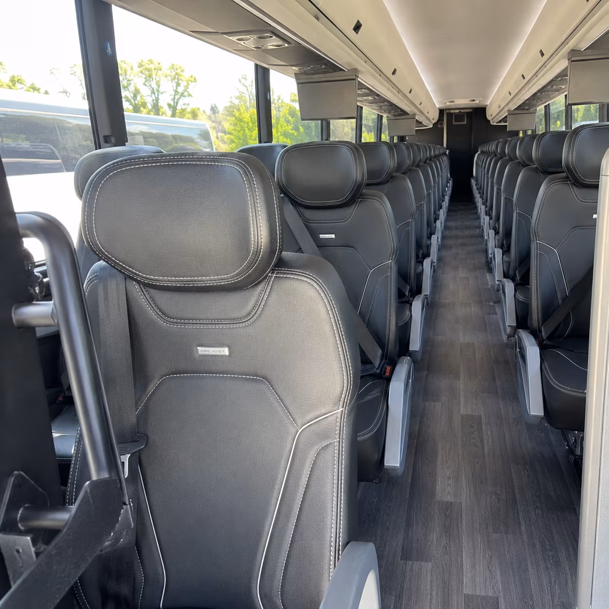 southfield 47 passenger charter bus interior