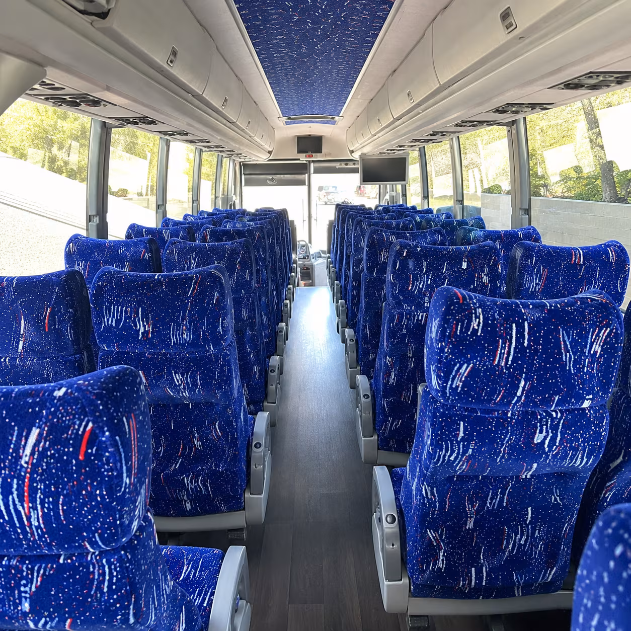 southfield 50 passenger charter bus interior