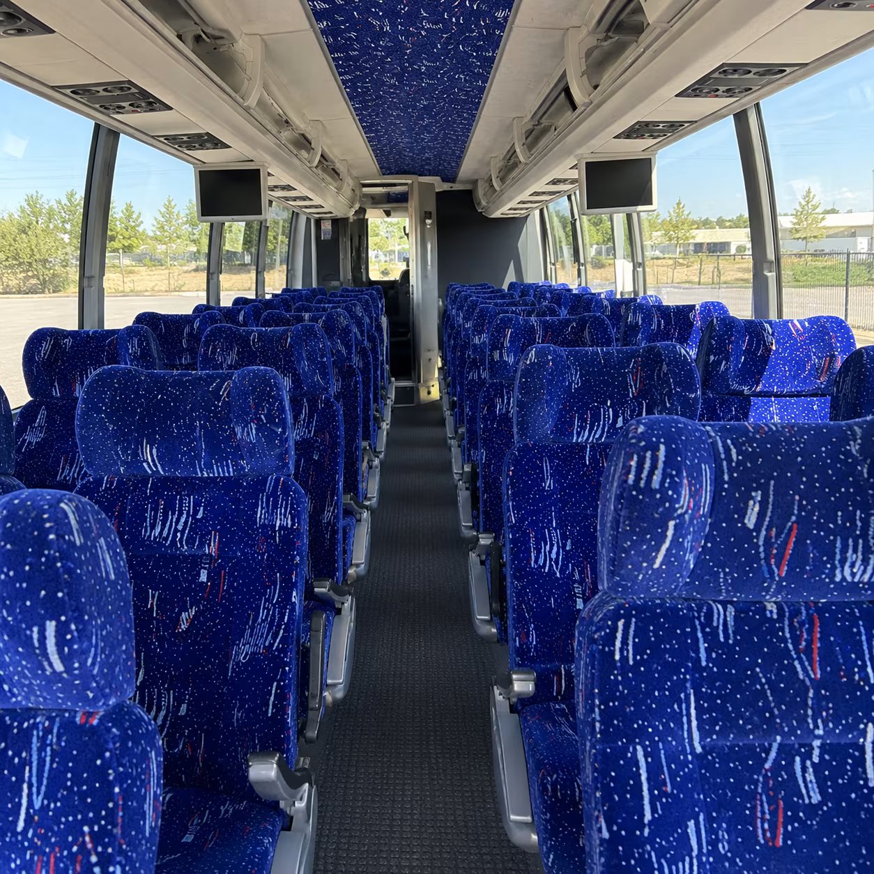 southfield 54 passenger charter bus interior