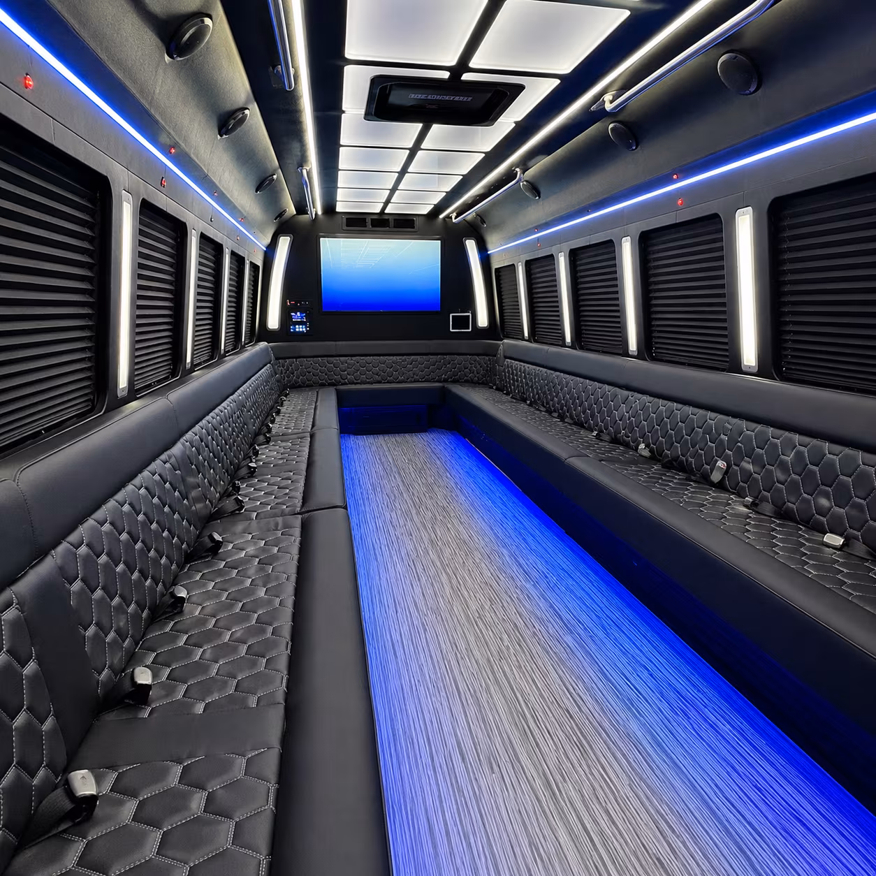 southfield party bus interior