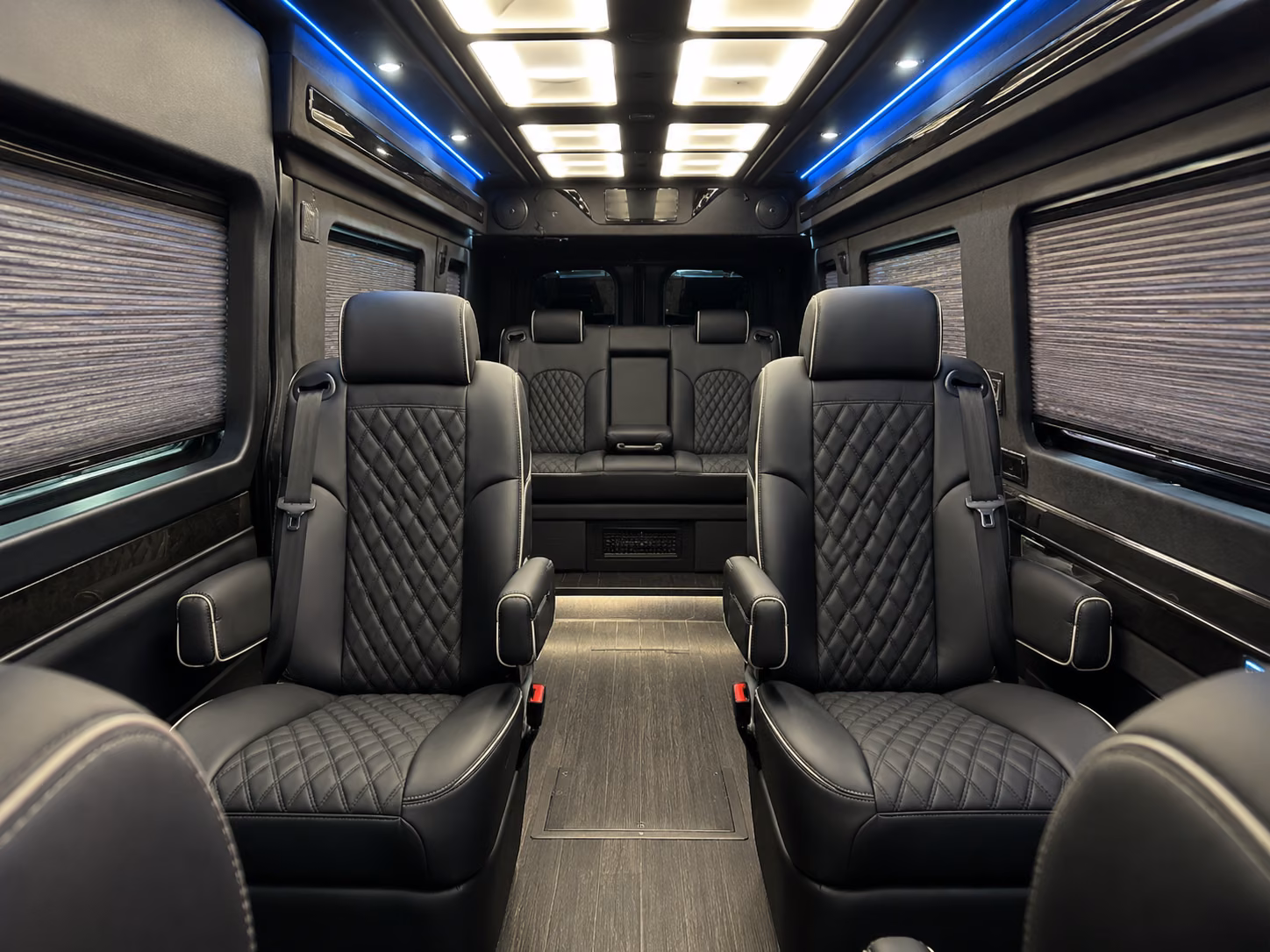 southfield sprinter van with driver inside